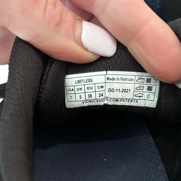 Vionic Limitless Unisex Shoes Arch Support Navy W 7 / M 6 Performance Sneakers - Picture 6 of 8